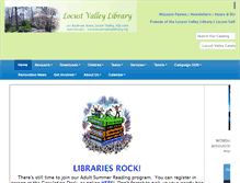 Tablet Screenshot of locustvalleylibrary.org